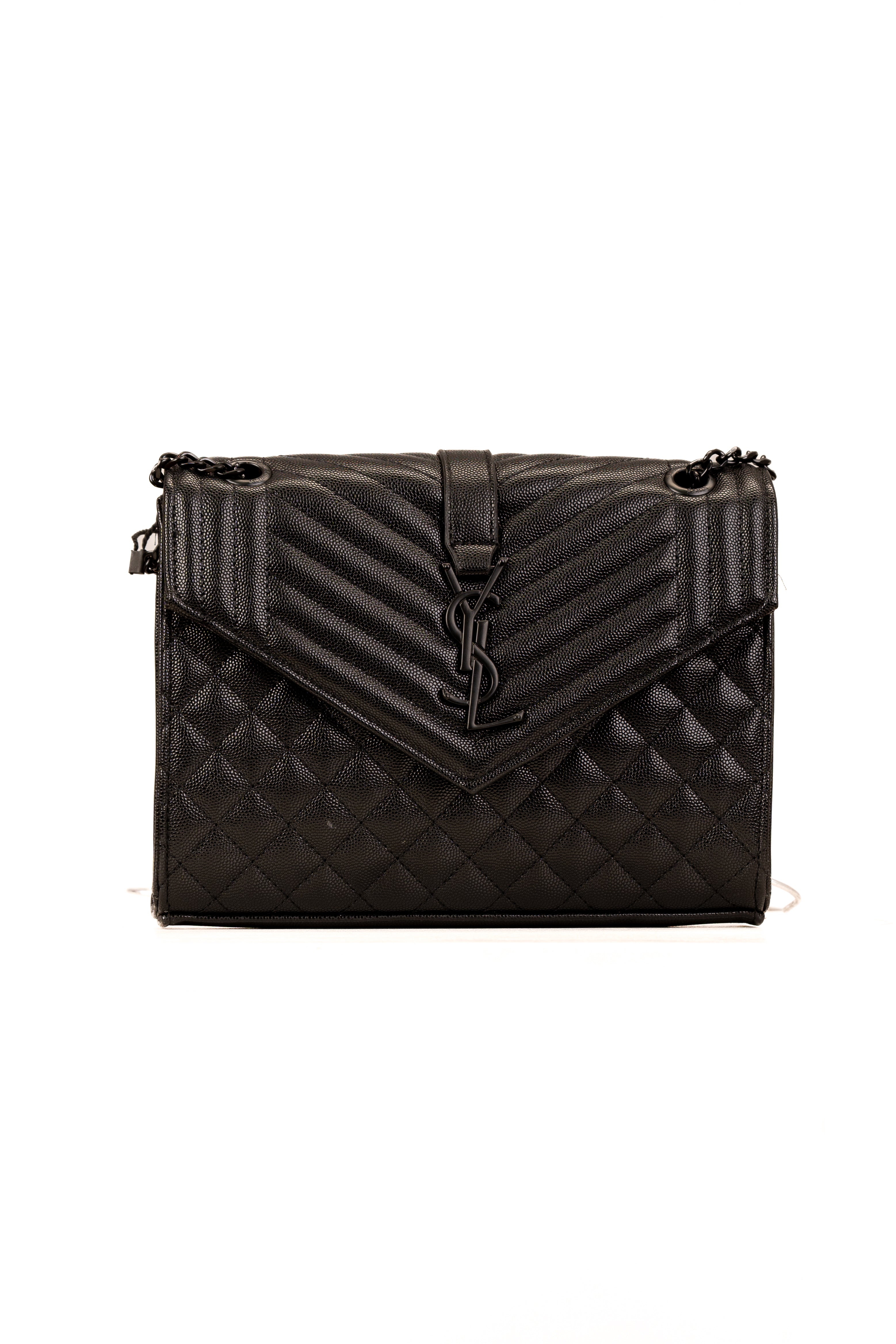 Saint Laurent ENVELOPE MEDIUM in MATELASSÉ lambskin