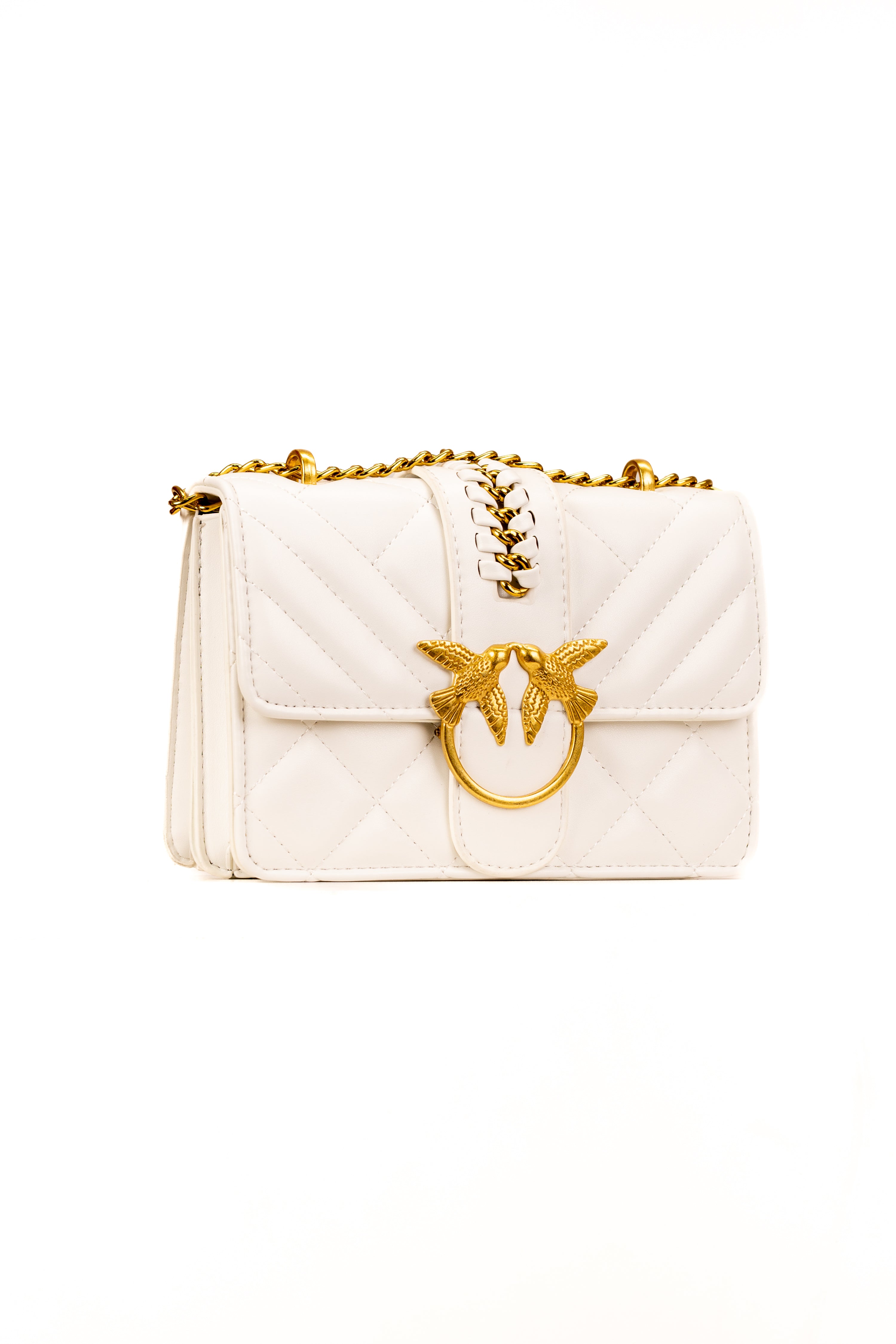 PINKO Love One Micro leather mini bag