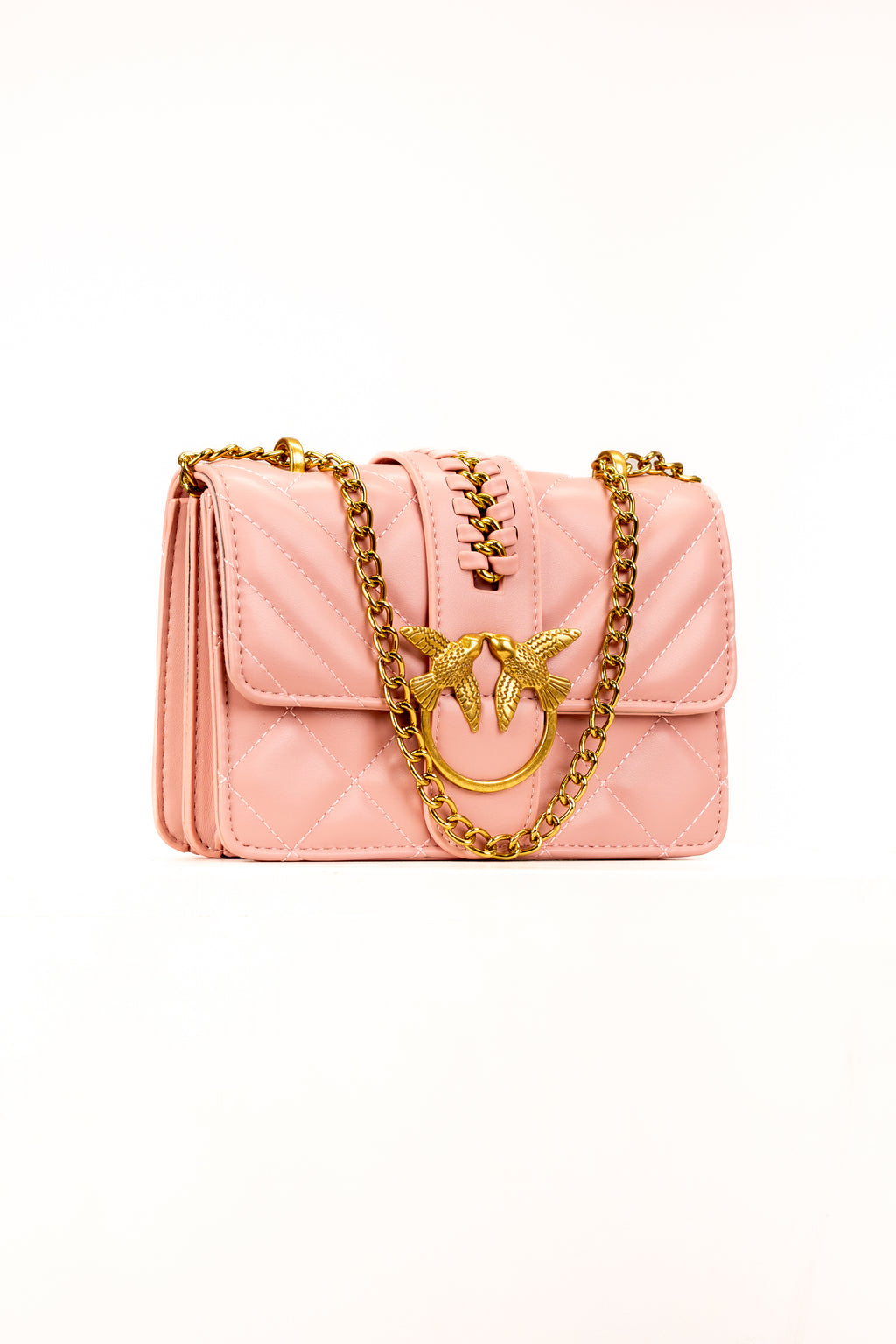 PINKO Love One Micro leather mini bag