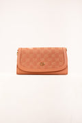 Chrisbella Monogram Texture Crossbody Bag